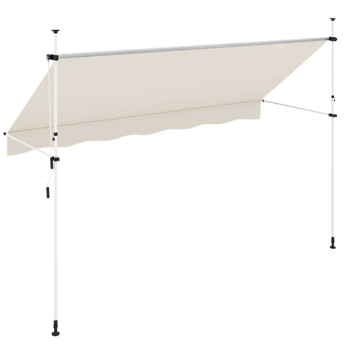 Balkonmarkise 400 x 120 cm beige