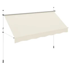 Balkonmarkise 400 x 120 cm beige
