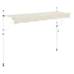Balkonmarkise 400 x 120 cm beige