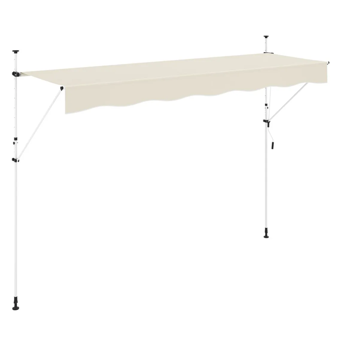 Balkonmarkise 400 x 120 cm beige