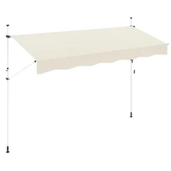 Balkonmarkise 400 x 120 cm beige