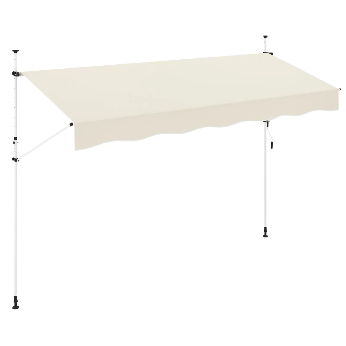 Balkonmarkise 400 x 120 cm beige