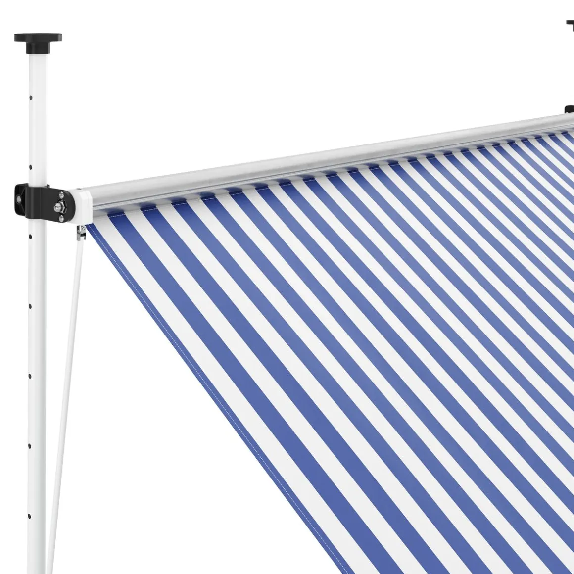 Balkonmarkise 200 x 120 cm blau/weiss