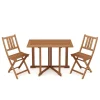 Balkonmöbel Set Holz CANNOBIO 3-teilig