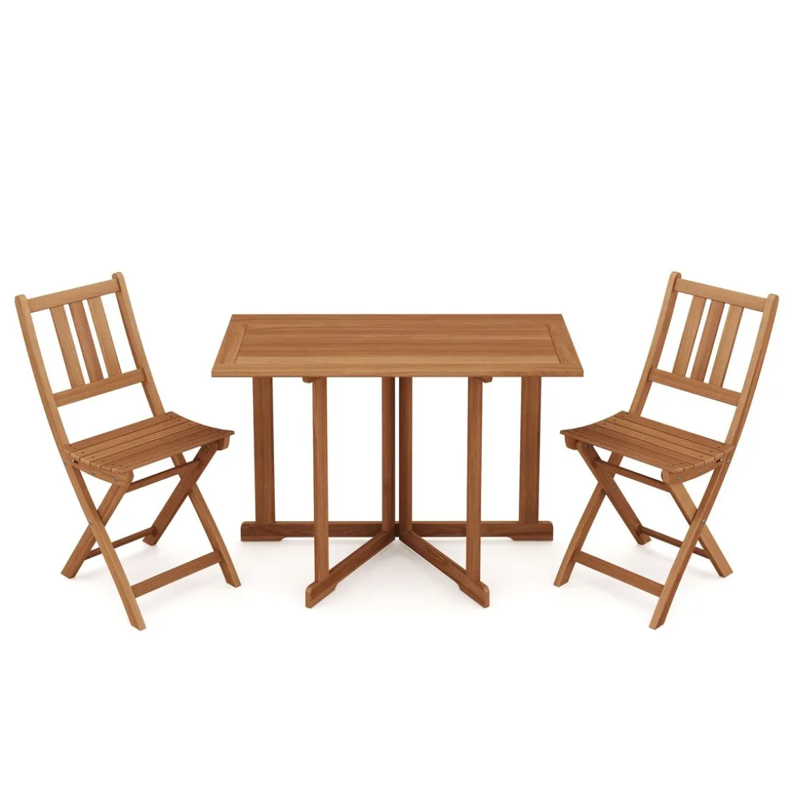 Balkonmöbel Set Holz CANNOBIO 3-teilig
