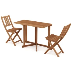 Balkonmöbel Set Holz CANNOBIO 3-teilig