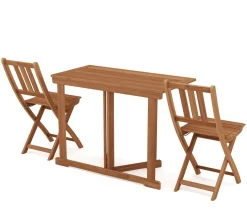 Balkonmöbel Set Holz CANNOBIO 3-teilig