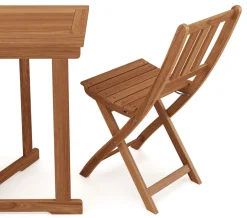 Balkonmöbel Set Holz CANNOBIO 3-teilig