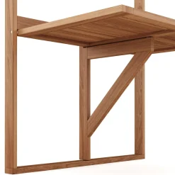 Balkontisch klappbar Holz 70 x 49 cm