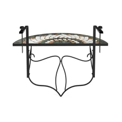 Balkontisch klappbar MOSAIK grün/orange