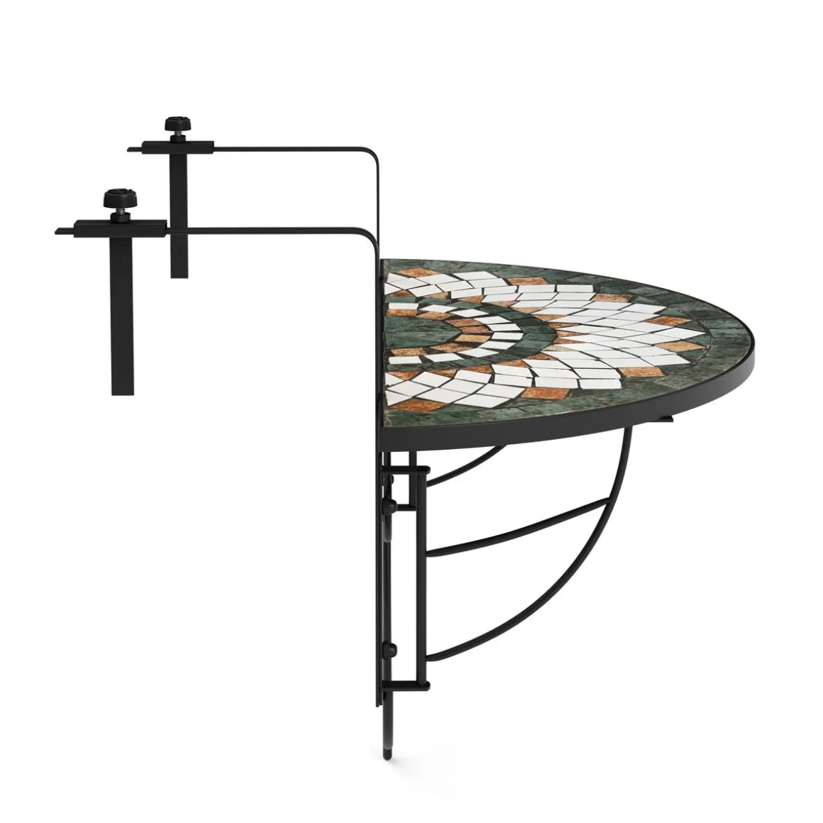 Balkontisch klappbar MOSAIK grün/orange