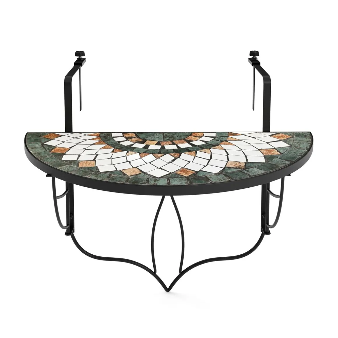 Balkontisch klappbar MOSAIK grün/orange
