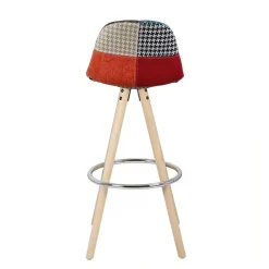 Barhocker AMALIA 2er Set bunt/natur