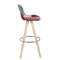 Barhocker AMALIA 2er Set bunt/natur