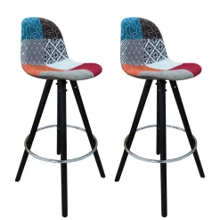 Barhocker AMALIA 2er Set bunt/schwarz | GONSER.CH