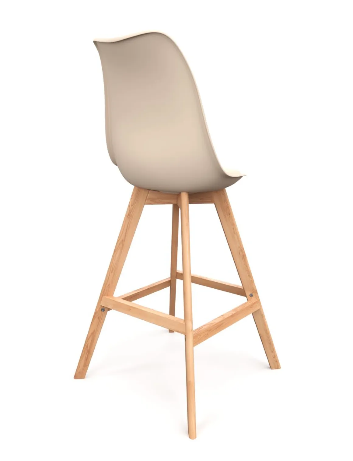 Barhocker AMELIA 2er Set beige