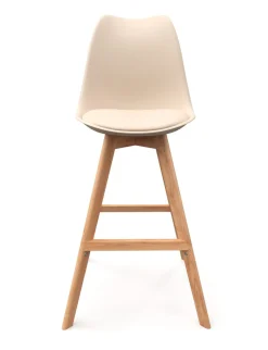 Barhocker AMELIA 2er Set beige