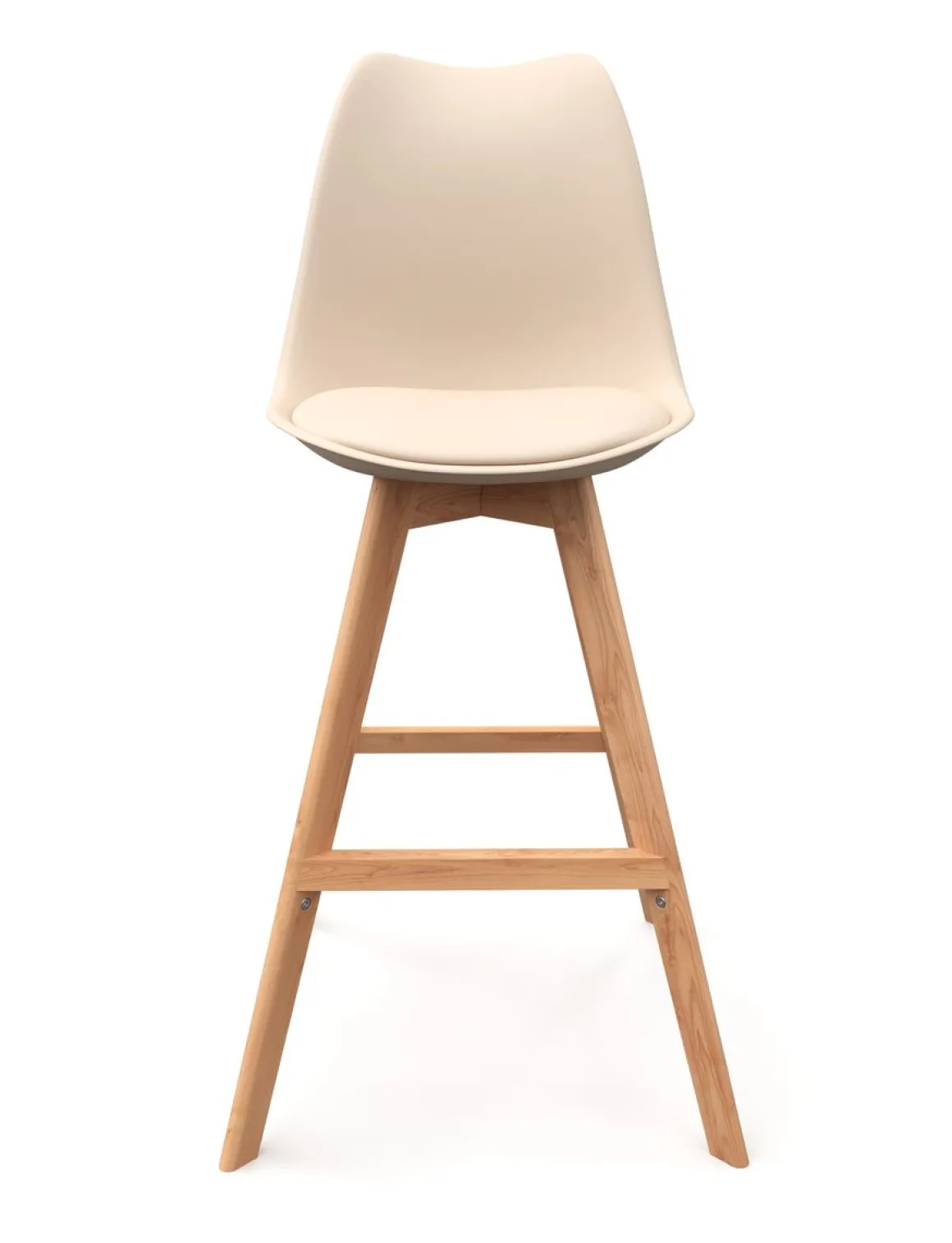 Barhocker AMELIA 2er Set beige