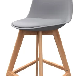 Barhocker AMELIA 2er Set grau