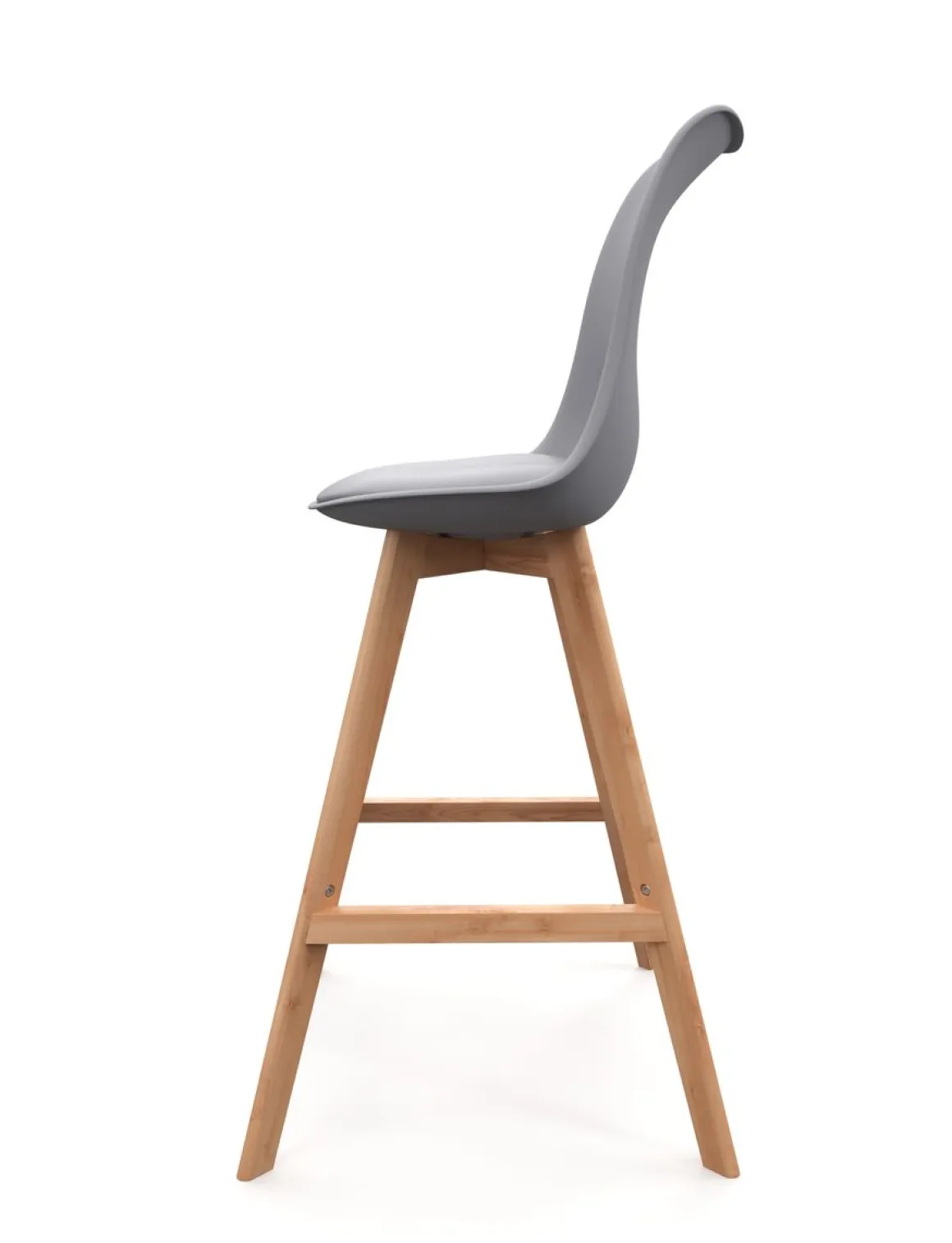 Barhocker AMELIA 2er Set grau