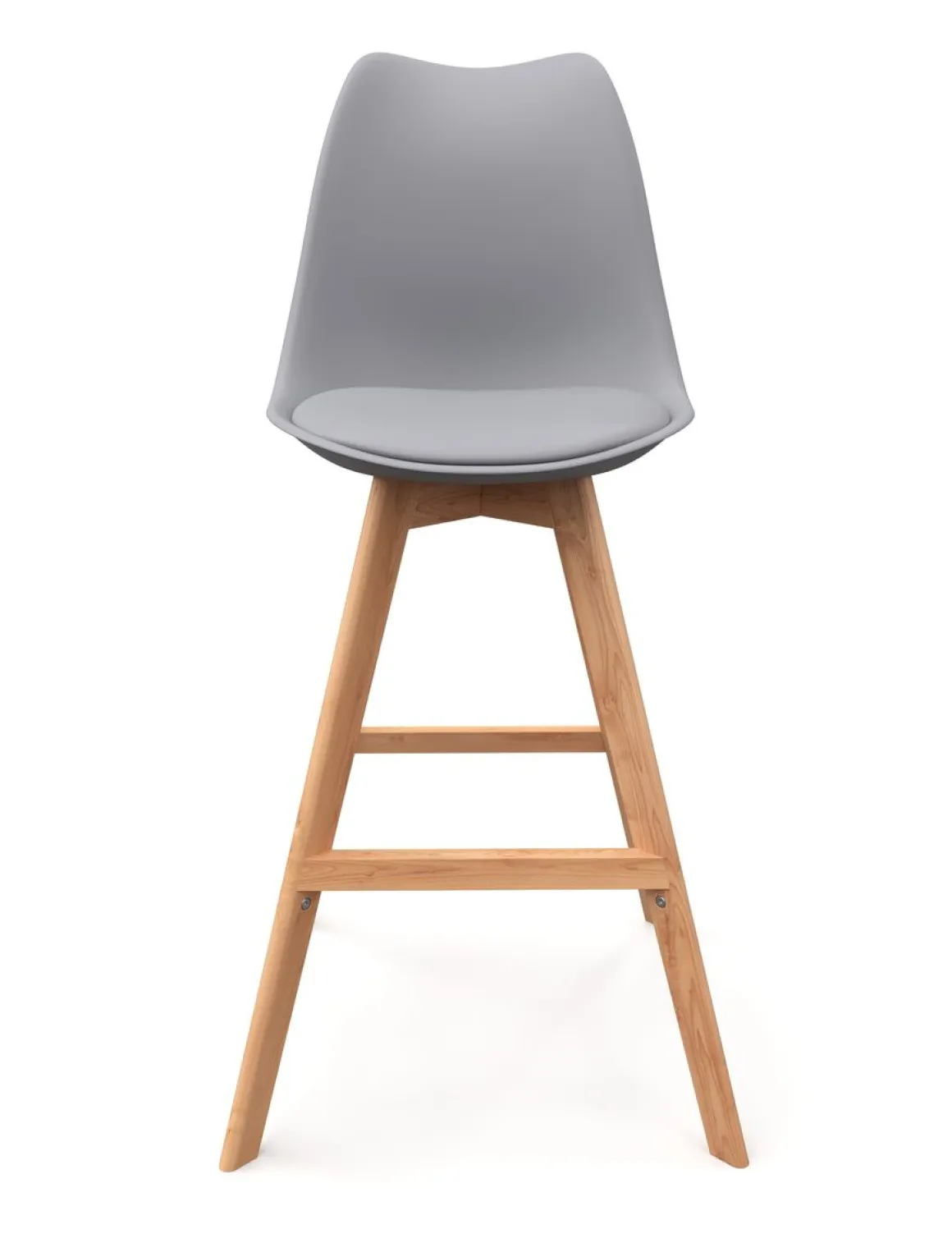 Barhocker AMELIA 2er Set grau