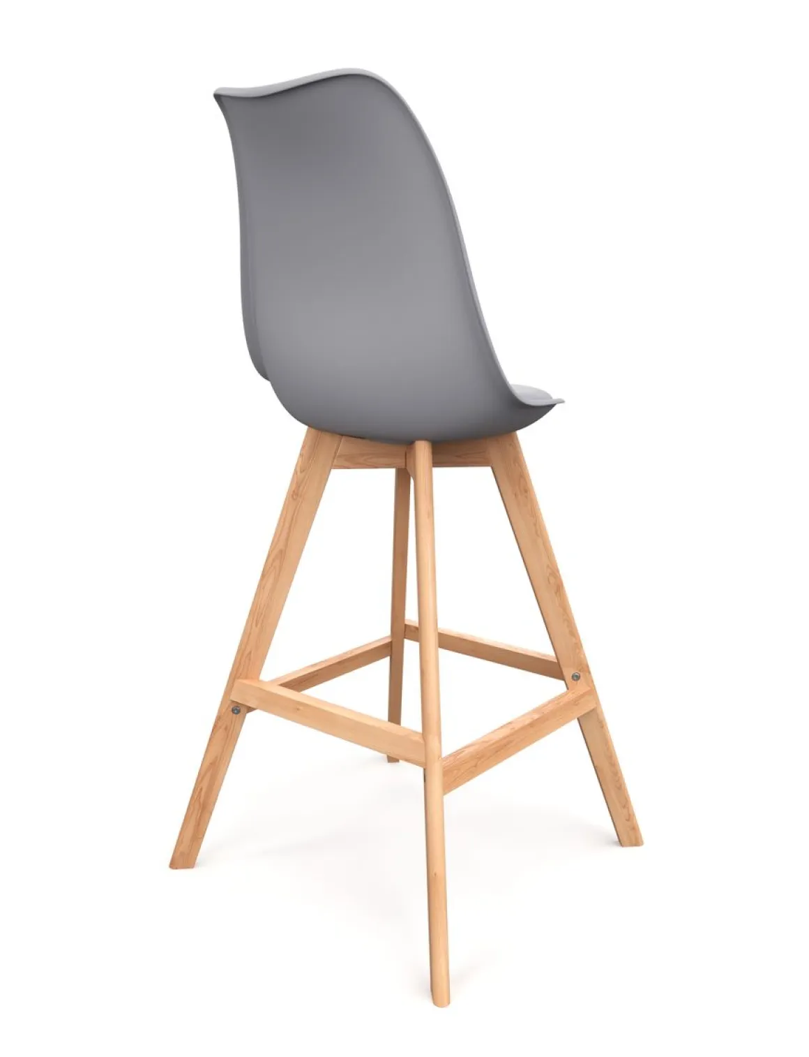 Barhocker AMELIA 2er Set grau