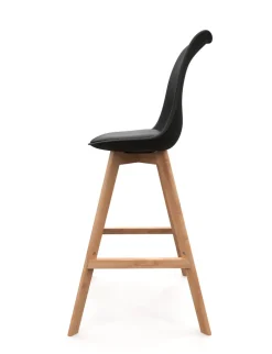 Barhocker AMELIA 2er Set schwarz