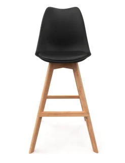 Barhocker AMELIA 2er Set schwarz