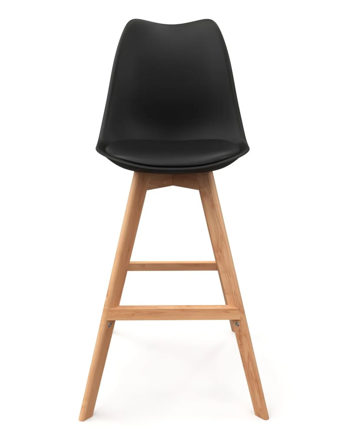 Barhocker AMELIA 2er Set schwarz
