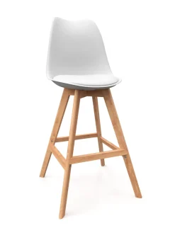 Barhocker AMELIA 2er Set weiss