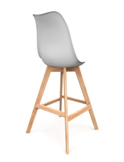 Barhocker AMELIA 2er Set weiss