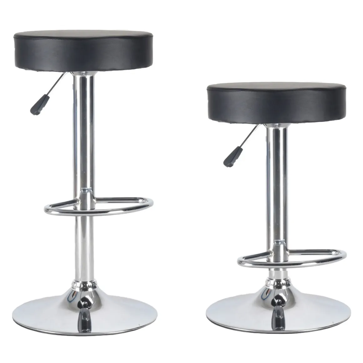 Barhocker BALI 2er Set schwarz