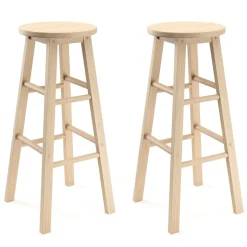 Barhocker Holz NORBERT 73 cm 2er Set natur