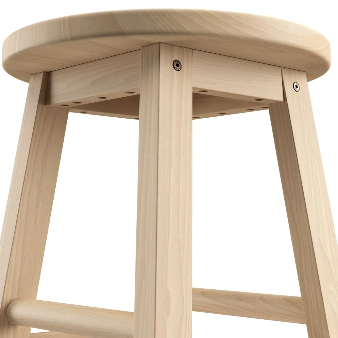 Barhocker Holz NORBERT 73 cm 2er Set natur