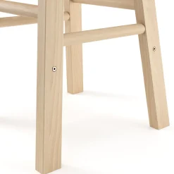 Barhocker Holz NORBERT 61 cm 2er Set natur | GONSER.CH