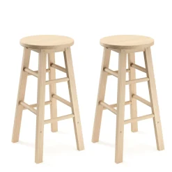 Barhocker Holz NORBERT 61 cm 2er Set natur | GONSER.CH