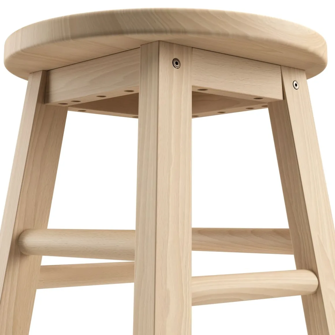 Barhocker Holz NORBERT 61 cm 2er Set natur | GONSER.CH