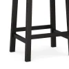 Barhocker Holz VELARI 2er Set schwarz