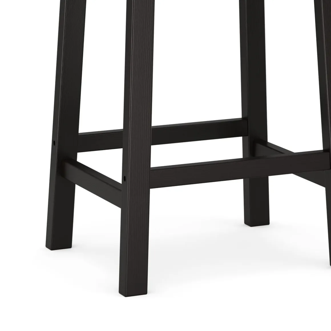 Barhocker Holz VELARI 2er Set schwarz