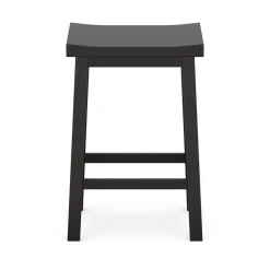 Barhocker Holz VELARI 2er Set schwarz