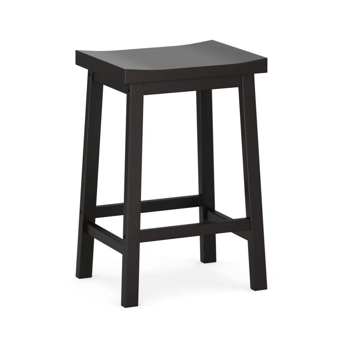 Barhocker Holz VELARI 2er Set schwarz