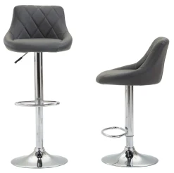 Barhocker JASPER 2er Set anthrazit
