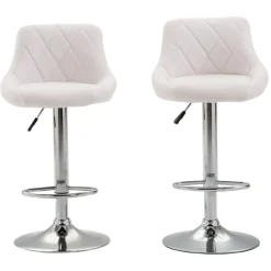 Barhocker JASPER 2er Set weiss