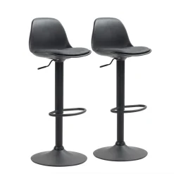 Barhocker JESSY 2er Set schwarz