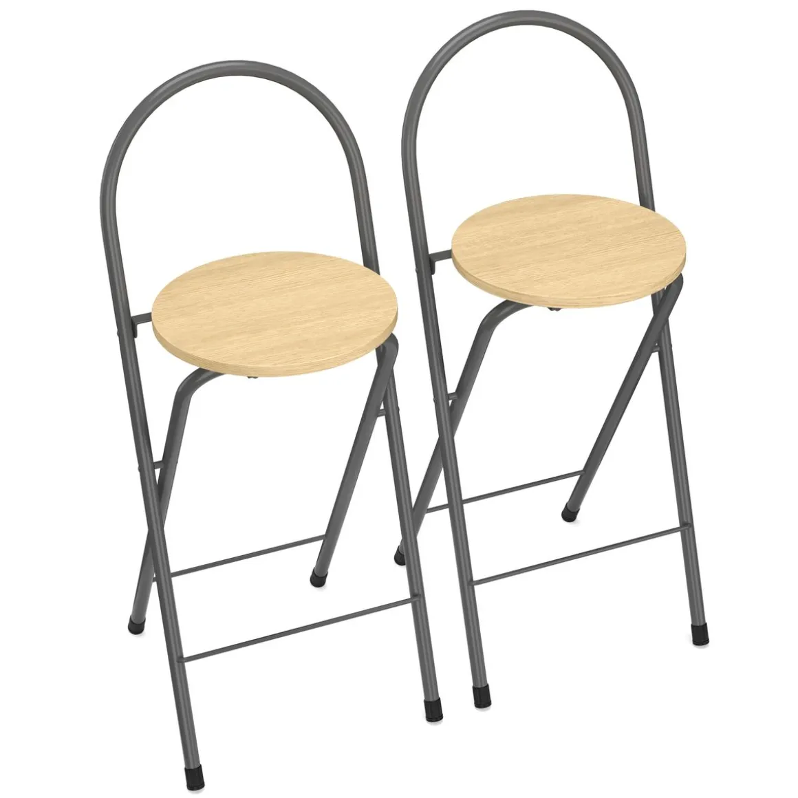 Barhocker JETT 2er Set beige/silber