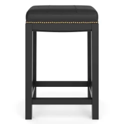 Barhocker Leder CASIMIRO schwarz | GONSER.CH