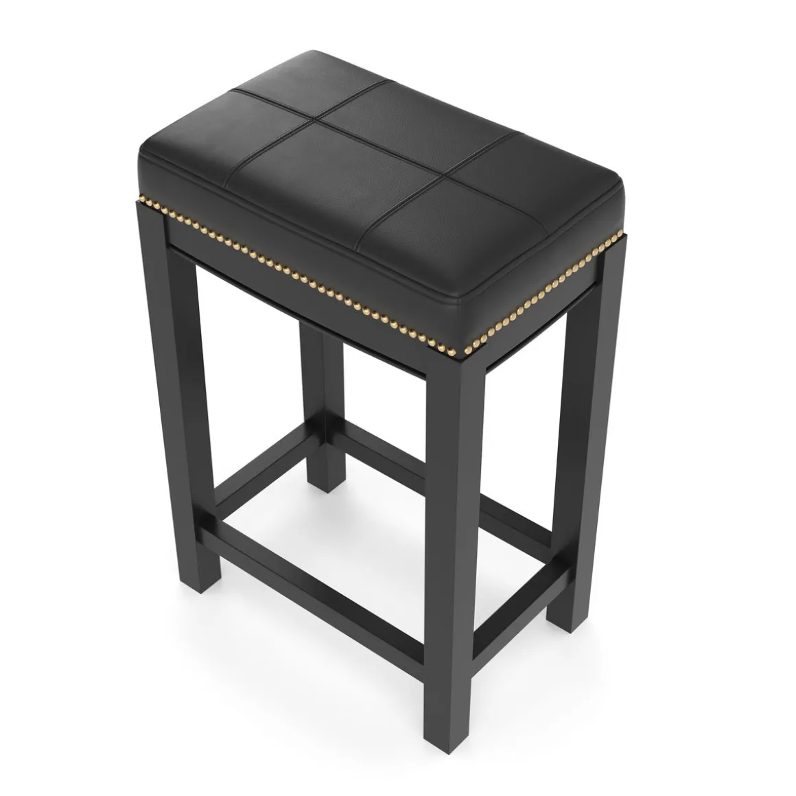 Barhocker Leder CASIMIRO schwarz | GONSER.CH