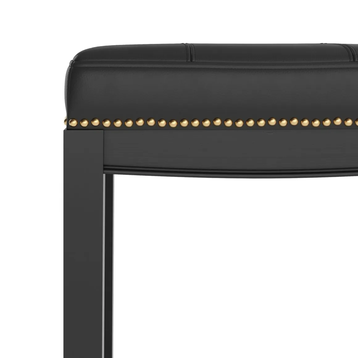 Barhocker Leder CASIMIRO schwarz | GONSER.CH