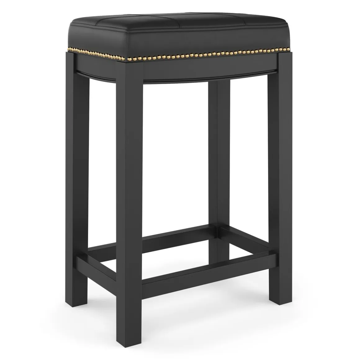 Barhocker Leder CASIMIRO schwarz | GONSER.CH