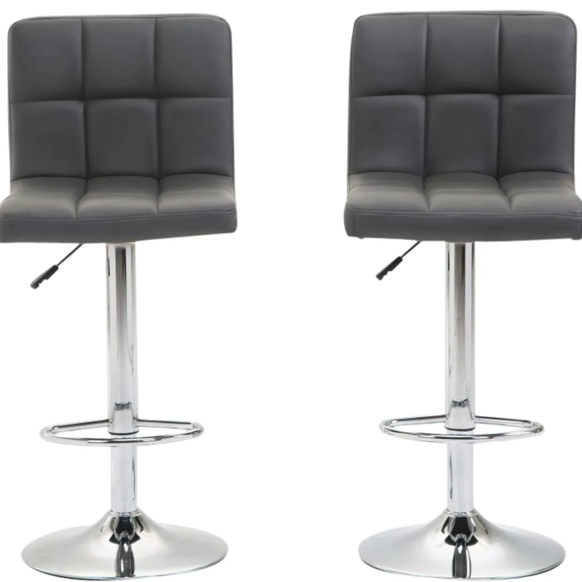 Barhocker LIMA 2er Set anthrazit